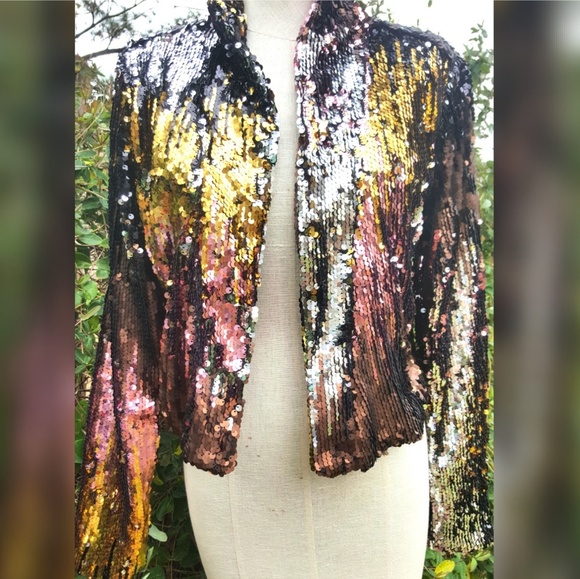 Adore Jackets & Blazers - Adore Reversible Sequin Jacket